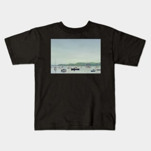 Argyll Coastline With Boats Kids T-Shirt